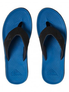 QUIKSILVER žabky HALEIWA PLUS BLACK/BLUE/BLACK