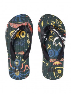 QUIKSILVER žabky MOLOKAI MYSTERY BUS BLACK/BLUE/BL