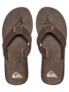 QUIKSILVER žabky CARVER SUEDE DEMITASSE - SOLID