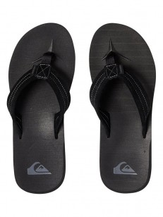 QUIKSILVER žabky CARVER SUEDE SOLID BLACK