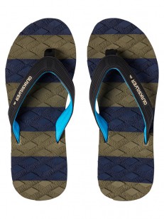 QUIKSILVER žabky MASSAGE BLACK/BLUE/GREEN