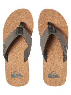 QUIKSILVER žabky MOLOKAI ABYSS CORK GREEN/GREEN/GR