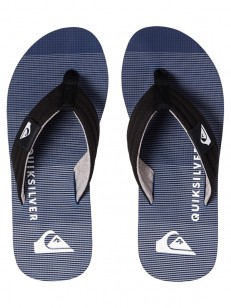 QUIKSILVER žabky MOLOKAI LAYBACK BLACK/GREY/GREY