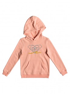 ROXY mikina CHICA DEL SURF SALMON HEATHER