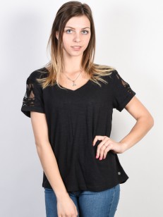 ROXY triko TURN AROUND ME TRUE BLACK