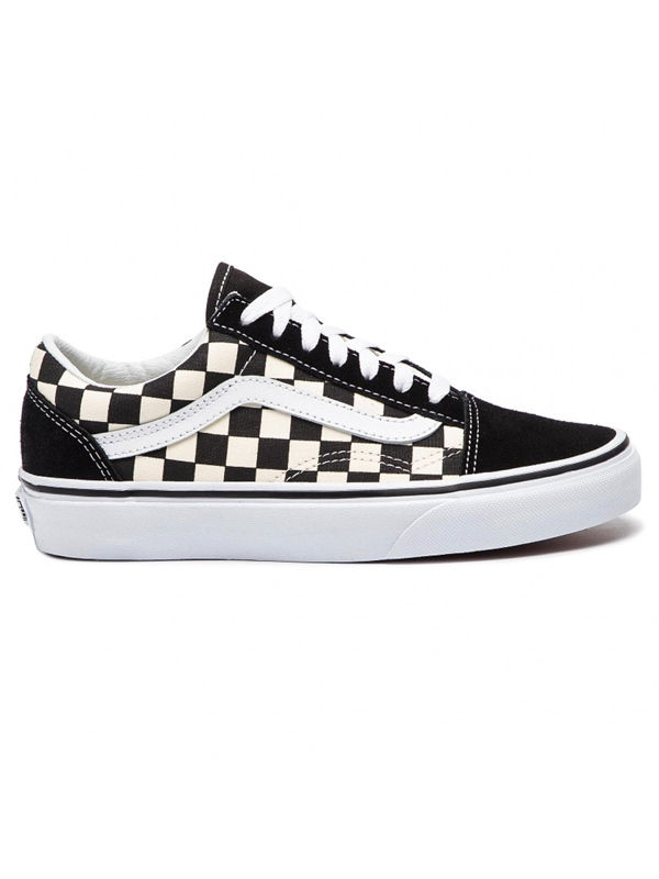 Vans Old Skool (PRIMARY CHECK) BLK/WHITE pánské boty - 36EUR černá