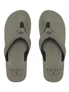 ANIMAL žabky BAZIL Dusty Olive Green