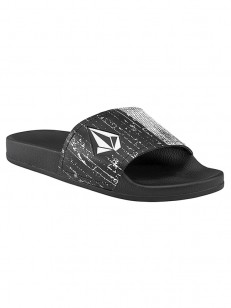 VOLCOM pantofle DONT TRIP MENS SLIDE Black White