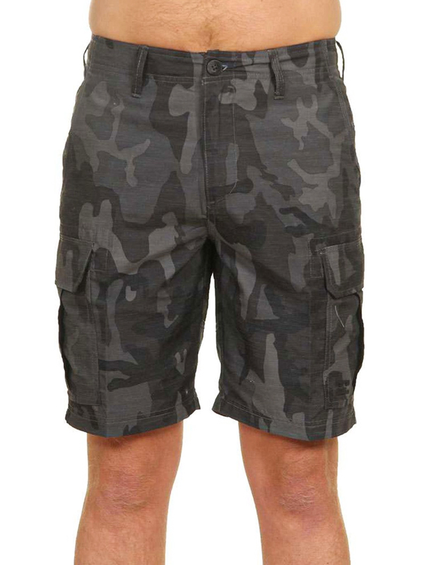 Billabong SCHEME SUBMERSIBLE CHARCOAL CAMO pánské skate kraťasy - 30 černá