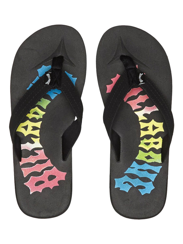 Billabong ALL DAY THEME BLACK NEON letní žabky - 42EUR