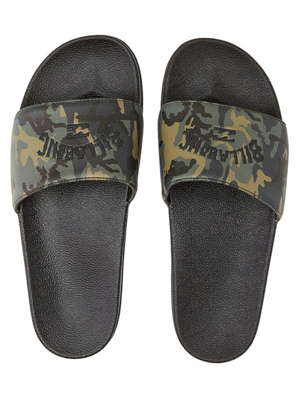 Billabong POOLSLIDE CORP CAMO pánské plážové pantofle - 42EUR černá