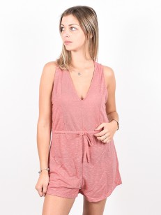 RVCA RIGHTEOUS ROMPER POMPEI RED