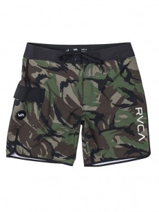 RVCA EASTERN TRUNK 18 GREEN CAMO