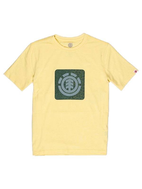 Element LEOPARD BLOCK ICON POPCORN pánské tričko krátký rukáv - M žlutá