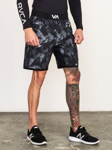 RVCA kraťasy BJ SCRAPPER 19IN DARK GREY