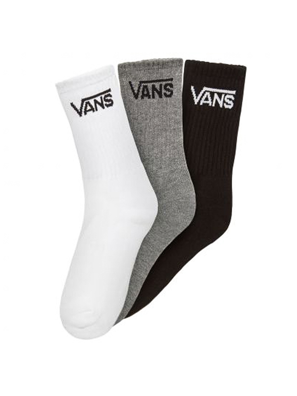 Vans CLASSIC CREW 3PK black dětské fusekle - 1-6