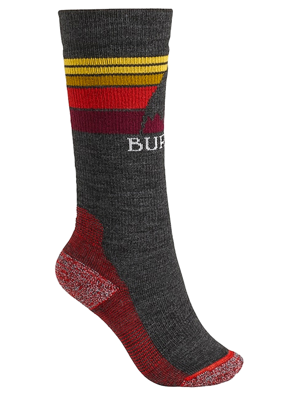 Burton EMBLEM MDWT TRUE BLACK thermo ponožky - S/M šedá