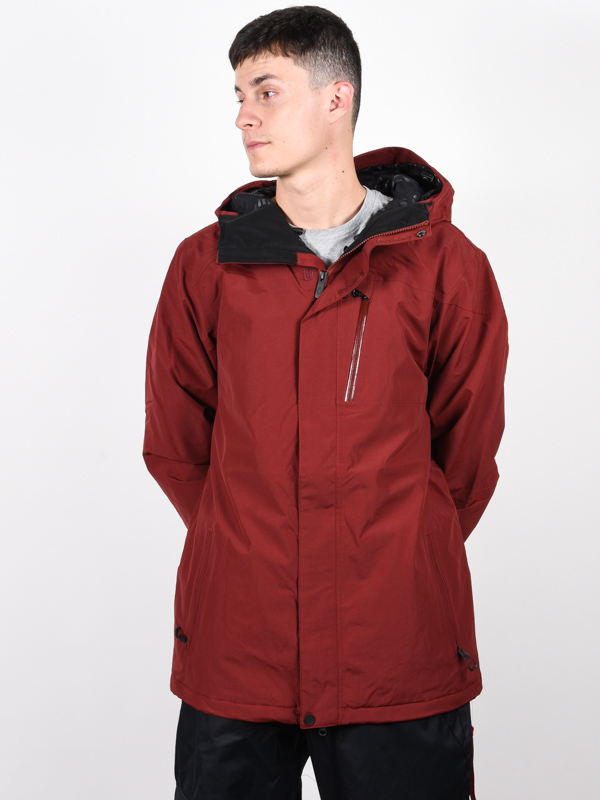 Volcom L Ins Gore-TexR BURNT RED pánská snb bunda - XS červená