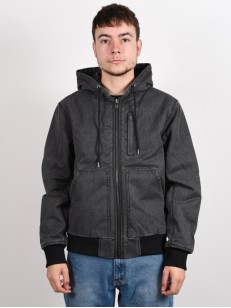 RVCA HOODED CANVAS BOMBER RVCA BLACK