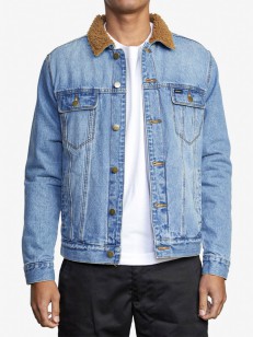 RVCA DAGGERS DENIM SHERPA vintage indigo