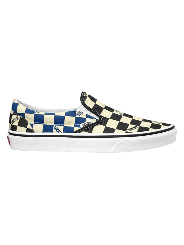 Vans Classic Slip-On (Big Check) black/navy pánské boty - 38,5EUR černá