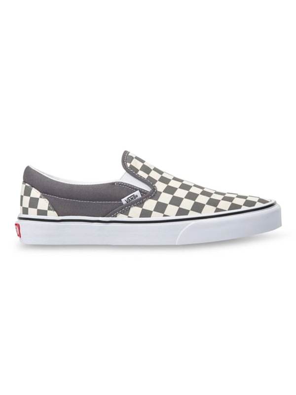 Vans Classic Slip-On (Checkerboard) pewter/true whi dámské boty - 36,5EUR šedá