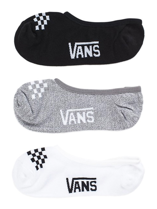 Vans CLASSIC 3PK MULTI kotníkové ponožky - 1-6 černá