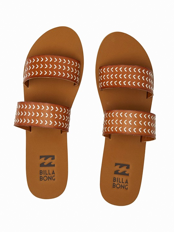 Billabong ODYSSEY TAN dámské plážové pantofle - 36EUR hnědá