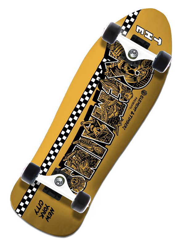 Element TIMBER REMAIN skateboard - 10.75 žlutá
