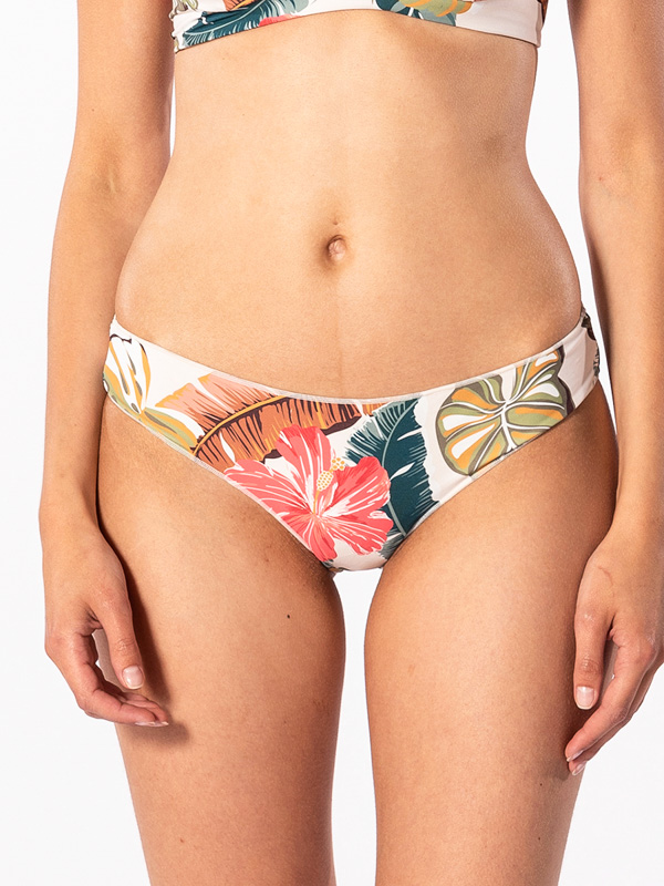 Rip Curl TROPIC COAST CHEEKY HOT CORAL plavky dvoudílné - L bílá