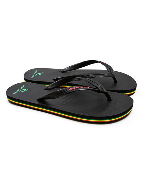 Rip Curl MC+ Black/Rasta letní žabky - 40EUR černá