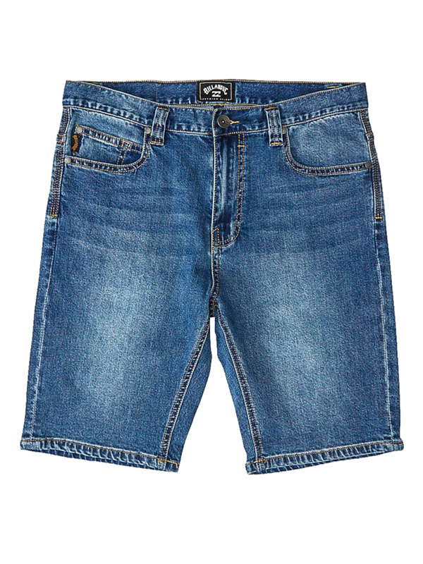 Billabong OUTSIDER DENIM INDIGO WASH pánské skate kraťasy - 30