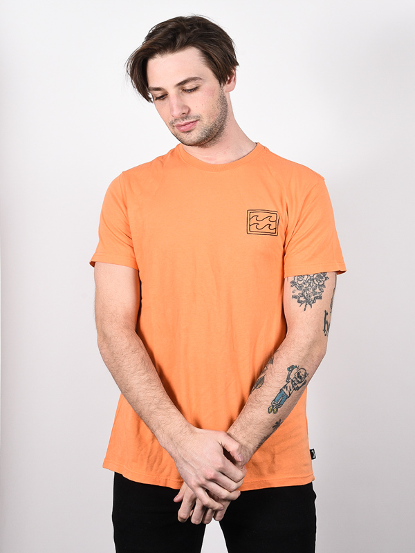 Billabong WARCHILD SUNSET pánské tričko krátký rukáv - XL oranžová
