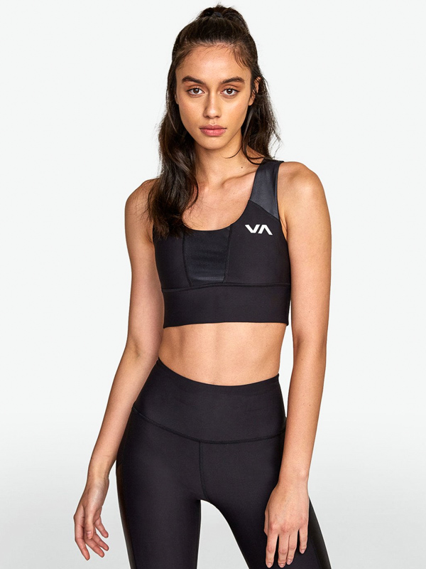 RVCA MATTE SHINE BRA black podprsenky - L