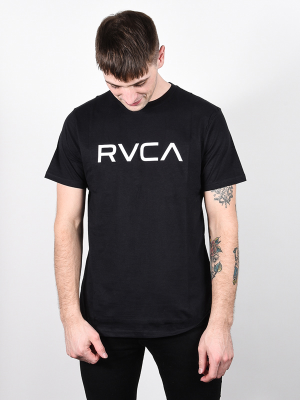 RVCA BIG RVCA black pánské tričko krátký rukáv - S černá