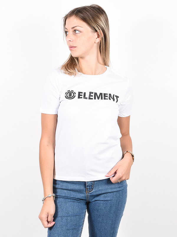 Element LOGO white dámské skate tričko - S bílá