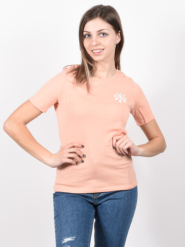 Element MODERN Coral Pink dámské skate tričko - M oranžová