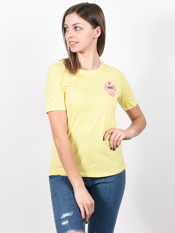 Element MODERN POPCORN dámské skate tričko - S žlutá