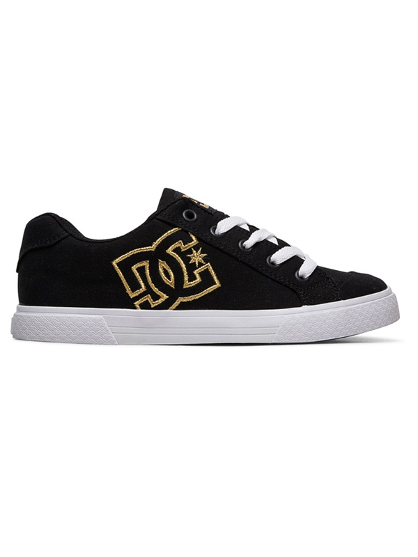 Dc CHELSEA TX BLACK/GOLD dámské boty - 37EUR černá