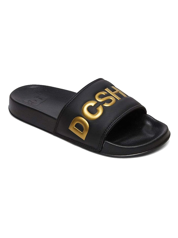 Dc SLIDE SE BLACK/GOLD dámské plážové pantofle - 36EUR černá