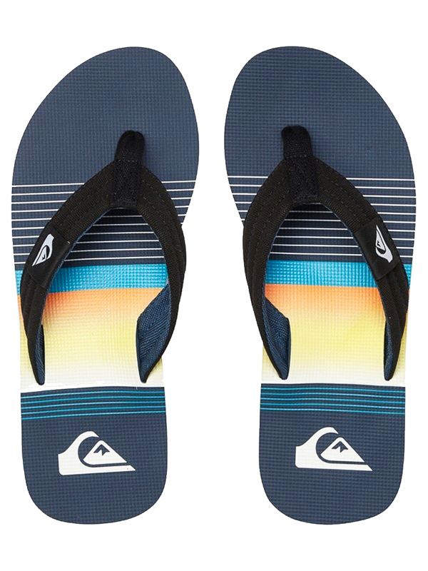 Quiksilver MOLOKAI LAYBACK BLACK/BLUE/BLACK letní žabky - 40EUR modrá