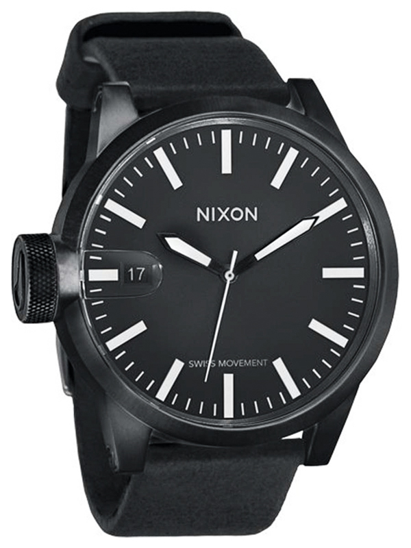 Nixon CHRONICLE ALLBLACK ručičkové hodinky černá