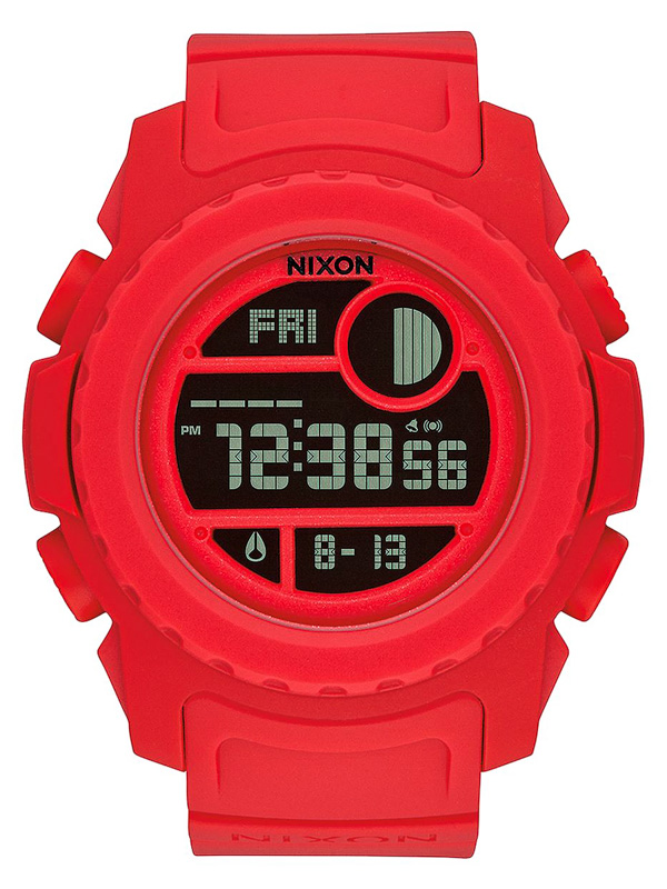 Nixon SUPER UNIT ALLRED dgitální hodinky červená