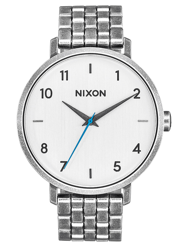 Nixon ARROW SILVERANTIQUE ručičkové hodinky šedá