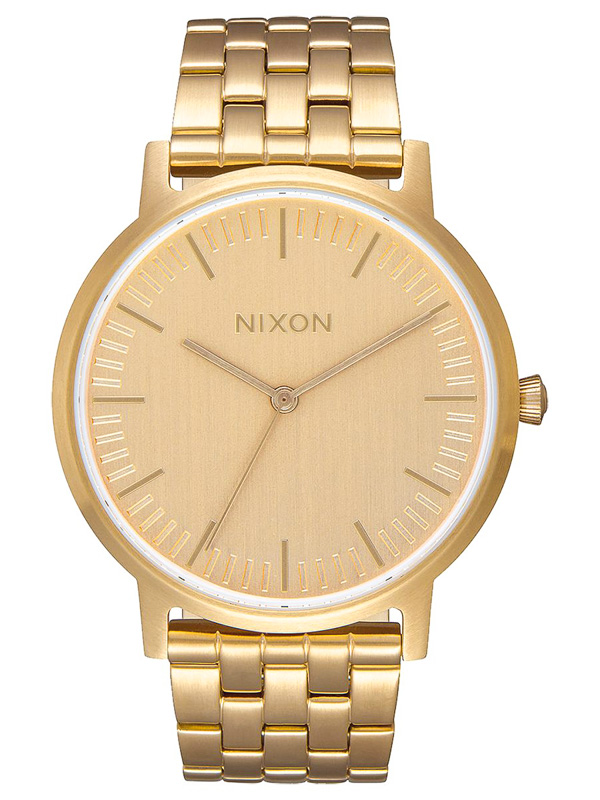 Nixon PORTER 35 ALLGOLD ručičkové hodinky žlutá
