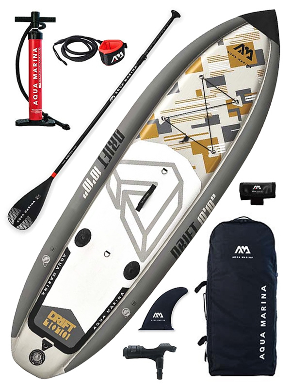 Aqua Marina DRIFT BEIGE paddleboard nafukovací - 10'10"x38" šedá