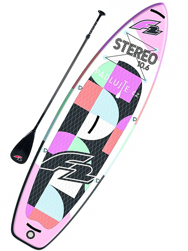 F2 STEREO paddleboard nafukovací - 10'0"x33" bílá