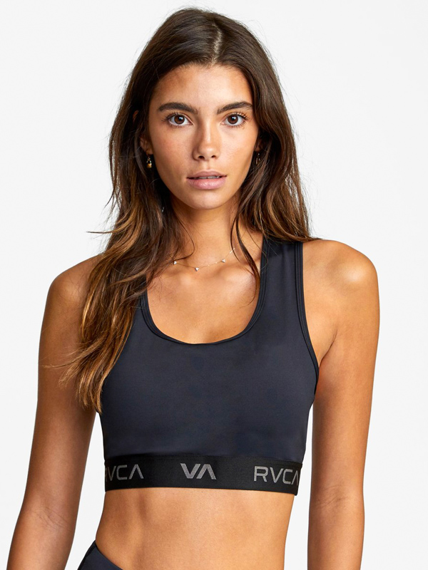 RVCA CUT OUT BRA black podprsenky - XS černá