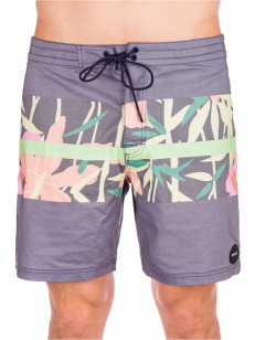 RVCA WESTPORT PRINT TRUNK MOODY BLUE
