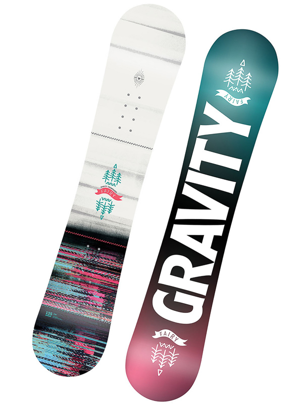 Gravity FAIRY dětský snowboard - 135 bílá
